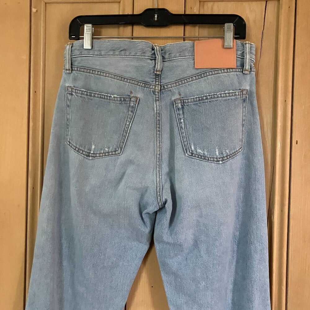 Acne Studios Women Patchwork Button Fly Designer Denim Jeans Size 29 Blue AN EXC - Picture 7 of 10